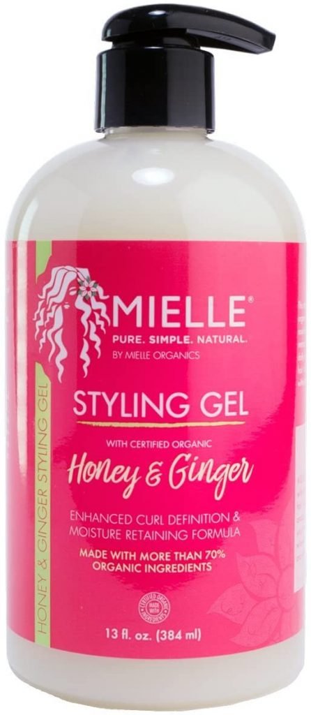 Mielle, Styling Gel, Honey & Ginger para cabello rizado